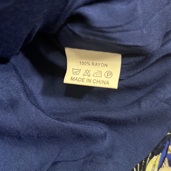 Jaase Boho Floral Cropped Blue Zipper Jacket EUC - Picture 6 of 10